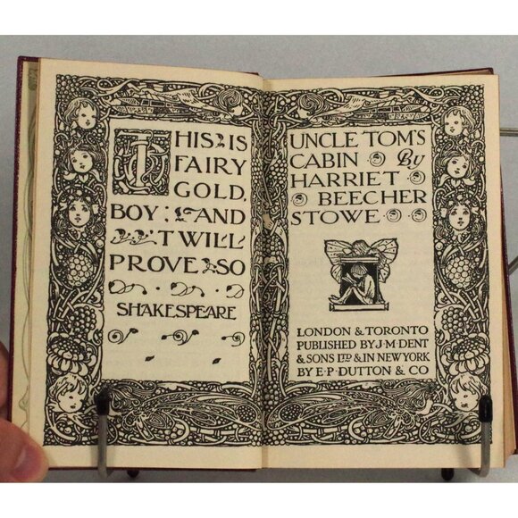 Uncle Tom's Cabin by Harriet Beecher Stowe Everyman's Library Leather 1922 - Picture 6 of 10